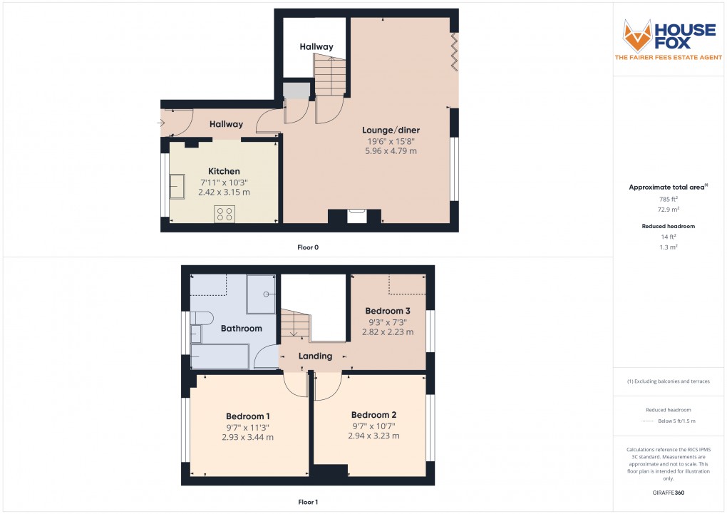 Floorplan for Gannet Road, Worle, Weston-Super-Mare, Somerset