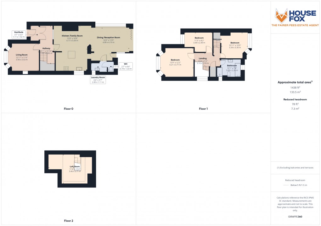 Floorplan for Berrow Road, Burnham-on-Sea, Somerset