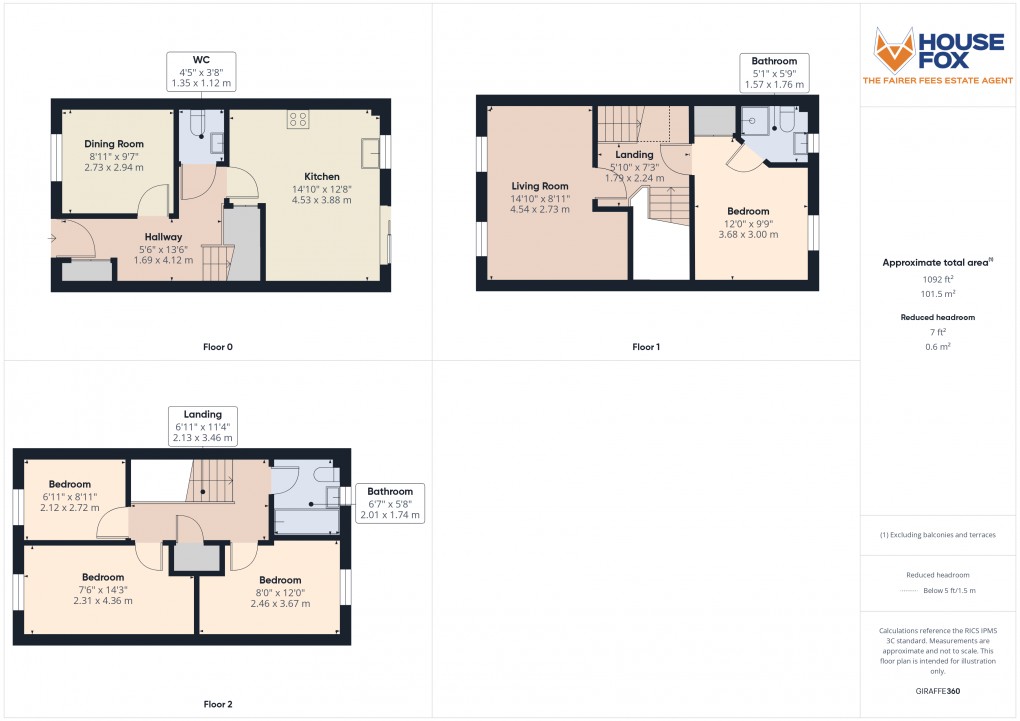Floorplan for West Wick, Weston-Super-Mare, Somerset