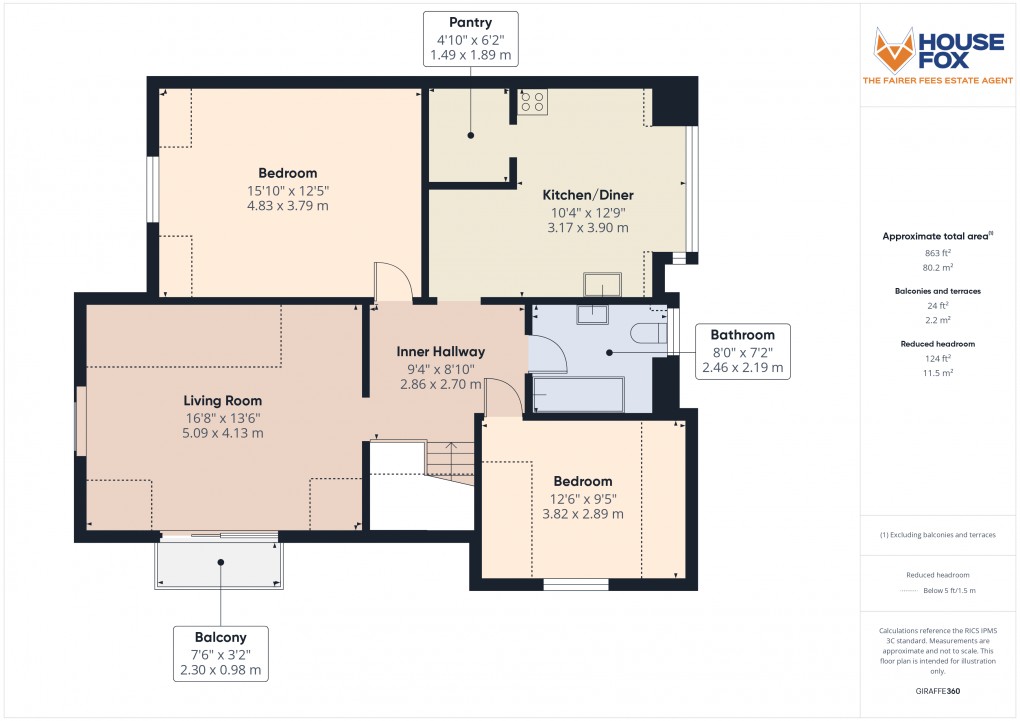 Floorplan for Shrubbery Walk, Weston-Super-Mare, Somerset