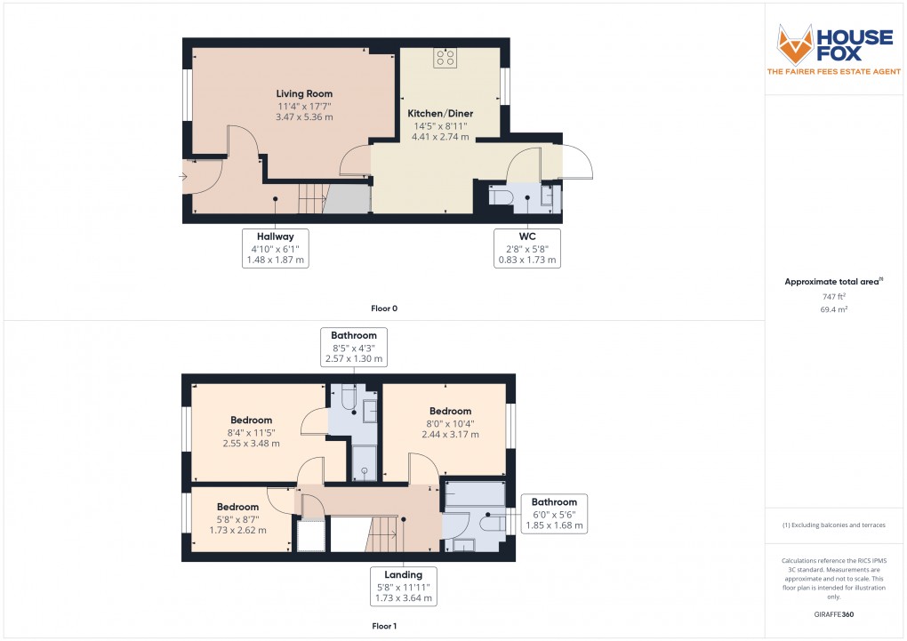 Floorplan for Longridge Way, Weston-Super-Mare, Somerset