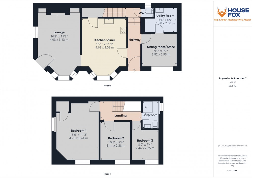 Floorplan for Ashcombe Road, Weston-Super-Mare, Somerset