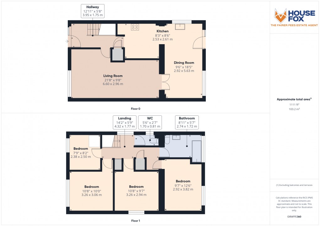 Floorplan for Worle, Weston-Super-Mare, Somerset