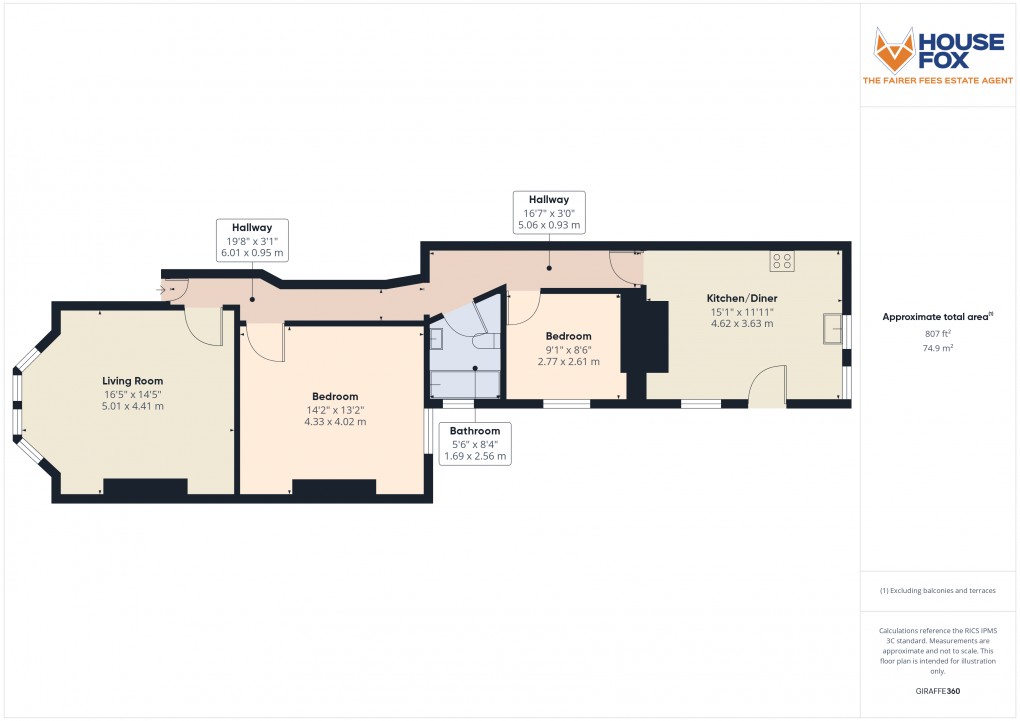 Floorplan for Whitecross Road, Weston-Super-Mare, Somerset