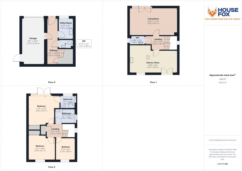 Floorplan for Worlebury, Weston-Super-Mare, Somerset