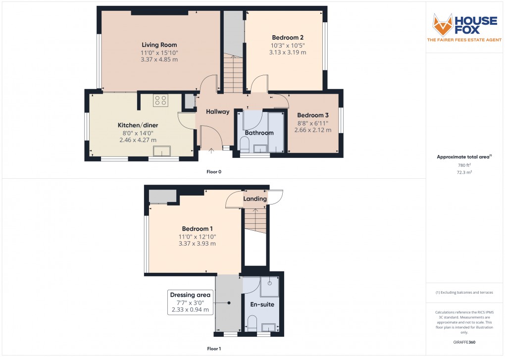 Floorplan for Teesdale Close, Milton, Weston-Super-Mare, Somerset
