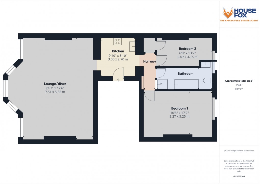 Floorplan for Atlantic Road, Weston-Super-Mare, Somerset