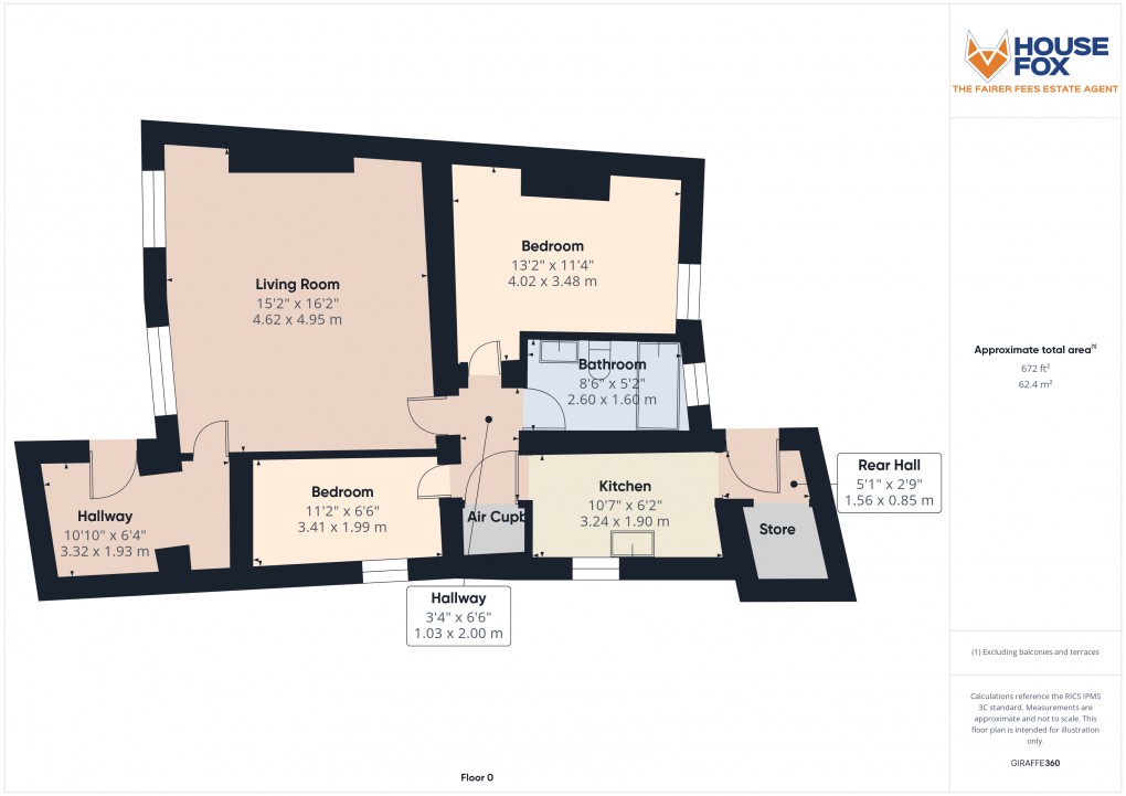 Floorplan for Esplanade, Burnham-on-Sea, Somerset