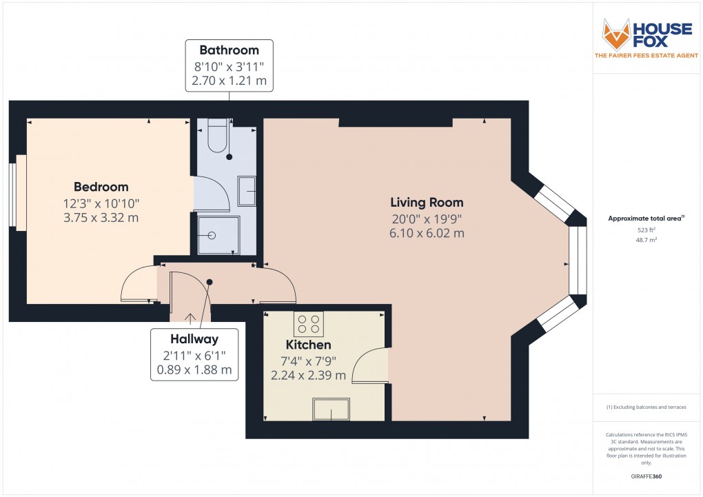 Floorplan for Upper Church Road, Weston-Super-Mare, Somerset