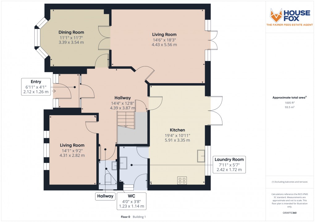 Floorplan for Berrow, Burnham-on-Sea, Somerset