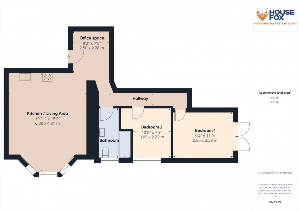 Floorplan for Kew Road, Weston-Super-Mare, Somerset