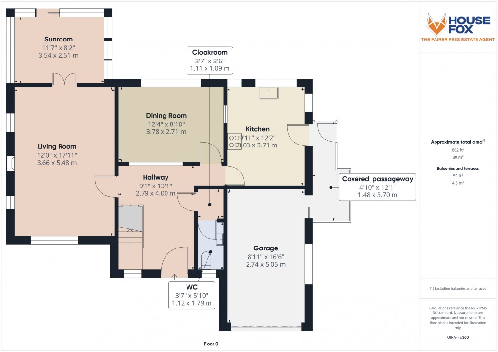 Floorplan for Cranford View, Exmouth, Devon
