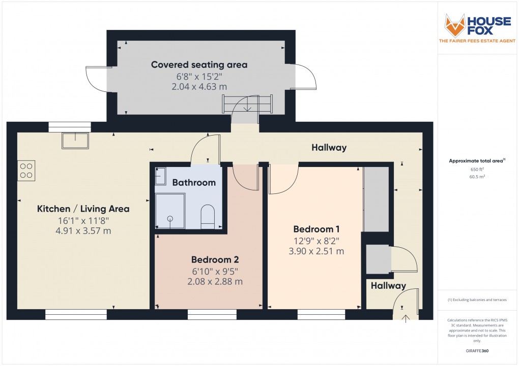 Floorplan for Totterdown Road, Weston-Super-Mare, Somerset
