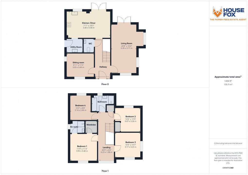 Floorplan for Mannock Gardens, Locking Parklands, Weston-Super-Mare, Somerset