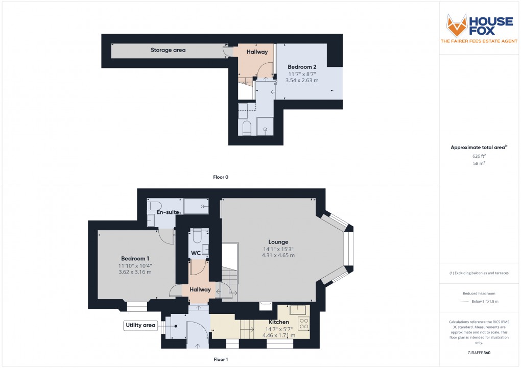 Floorplan for Queens Road, Weston-Super-Mare, Somerset