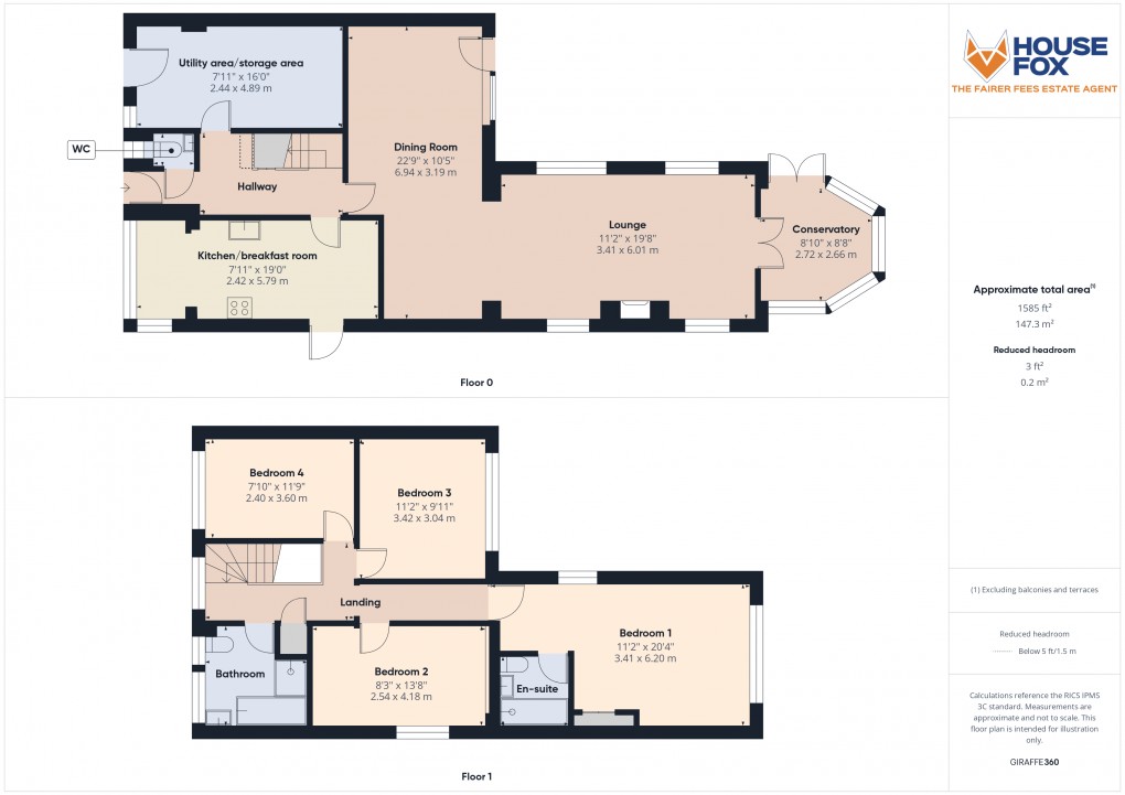 Floorplan for Madam Lane, Worle,  Weston-Super-Mare, Somerset