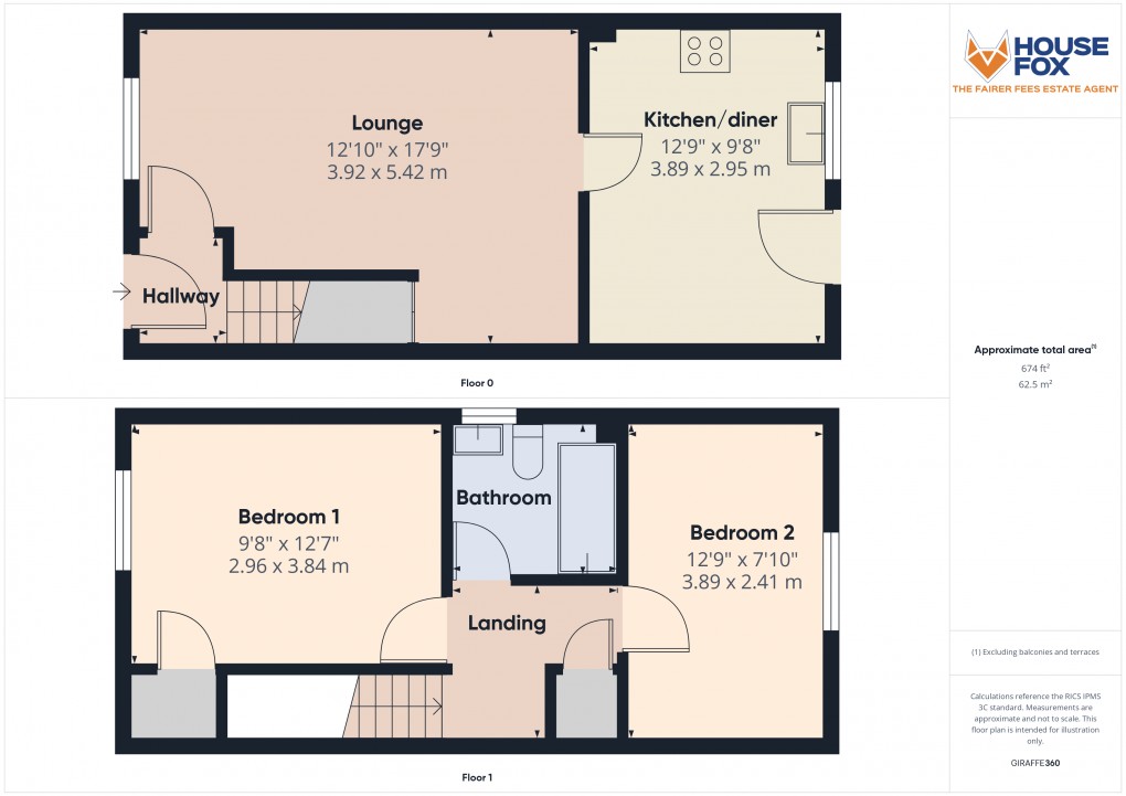 Floorplan for Uphill, Weston-Super-Mare, Somerset