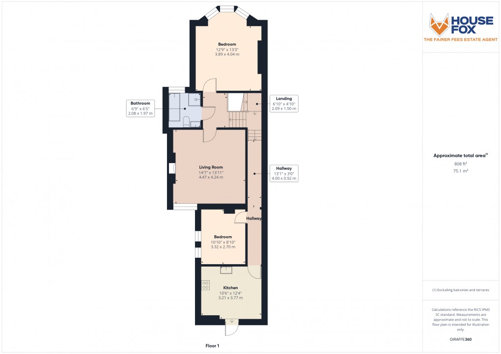 Floorplan for Langport Road, Weston-Super-Mare, Somerset