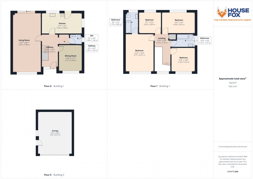 Floorplan for Locking, Weston-Super-Mare, Somerset