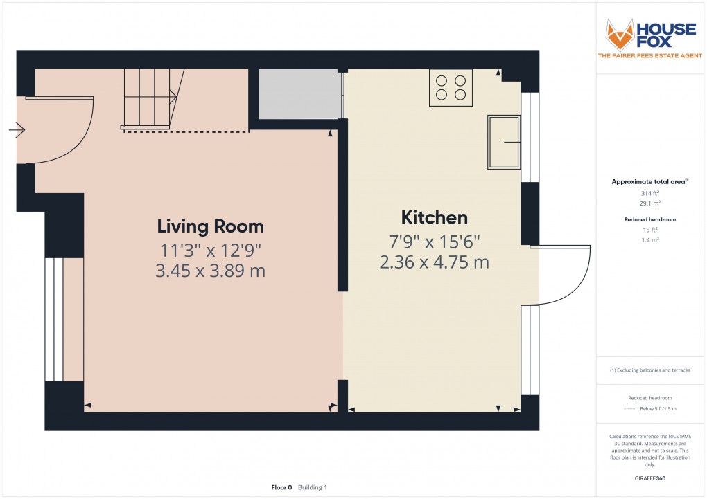 Floorplan for Worle, Weston-Super-Mare, Somerset