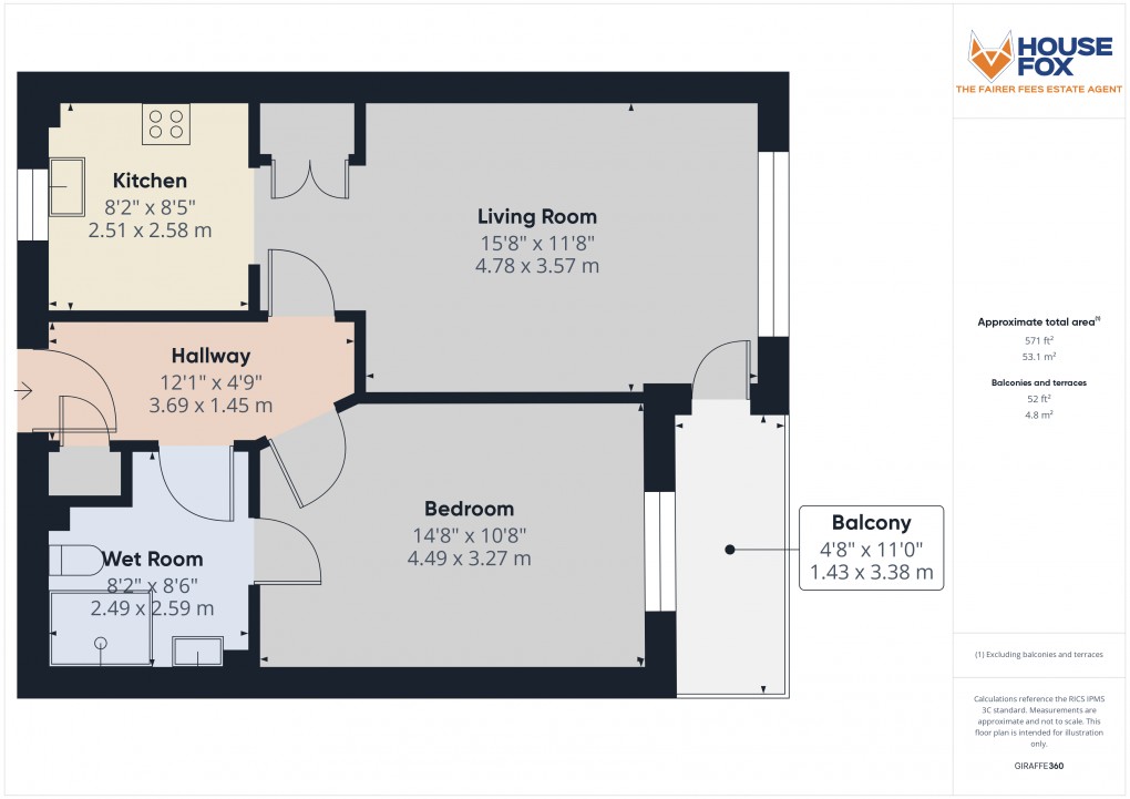 Floorplan for Tamar Road, Weston-Super-Mare, Somerset