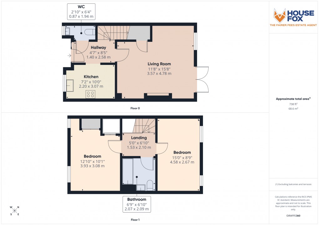 Floorplan for Locking, Weston-Super-Mare, Somerset