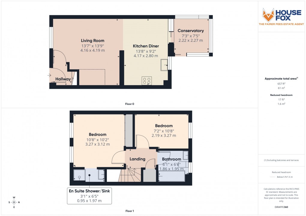Floorplan for Pennycress, Locking Castle, Weston-Super-Mare, Somerset