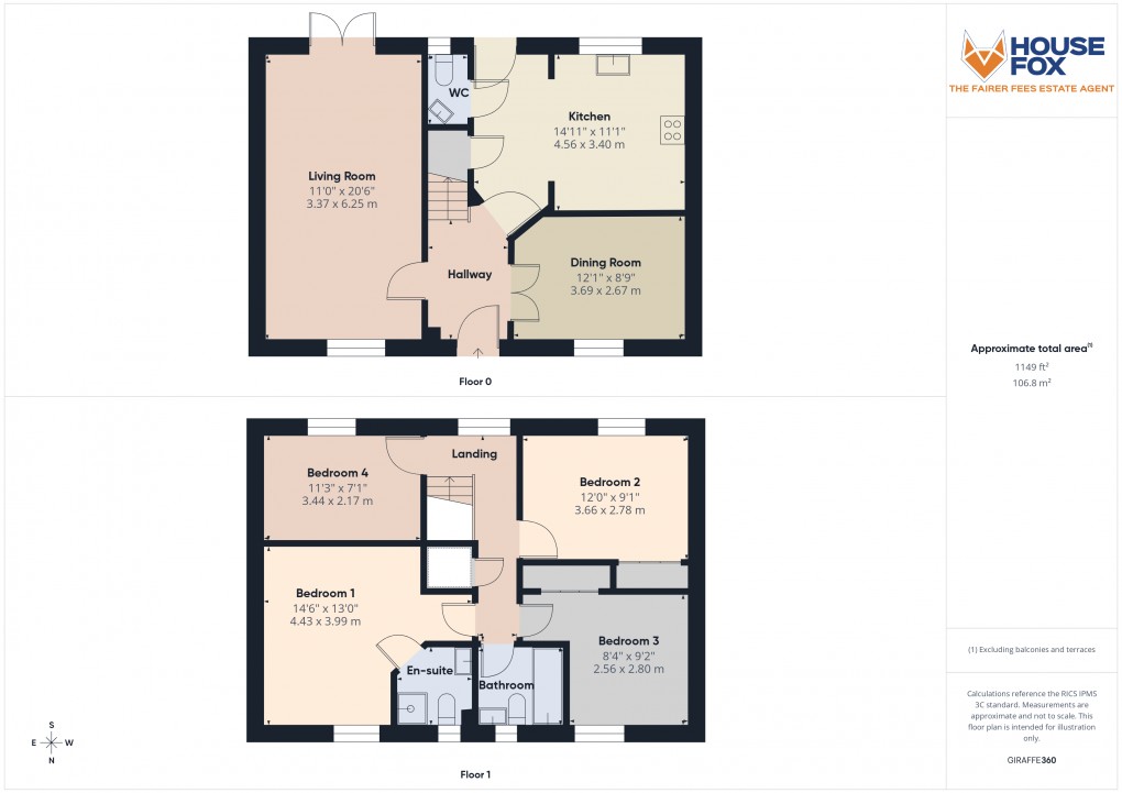 Floorplan for St Georges, Weston-Super-Mare, Somerset