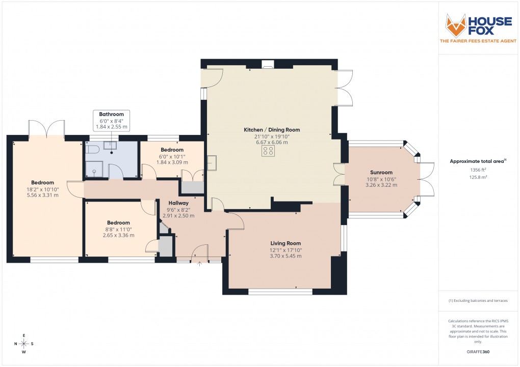 Floorplan for Locking, Weston-Super-Mare, Somerset