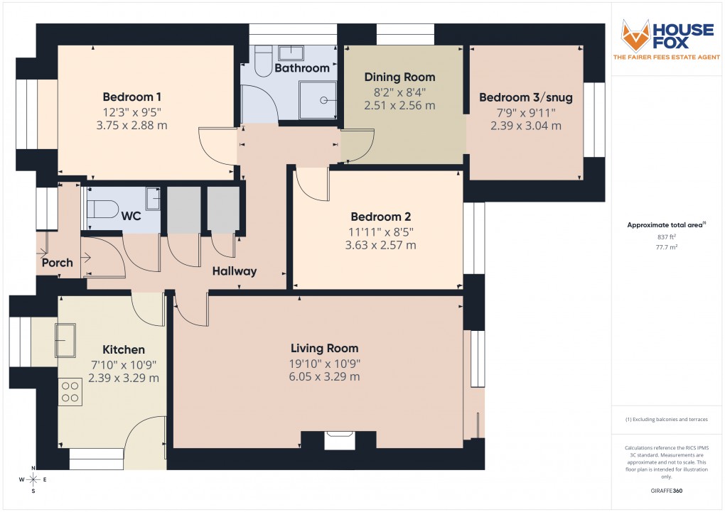 Floorplan for Hutton, Weston-Super-Mare, Somerset