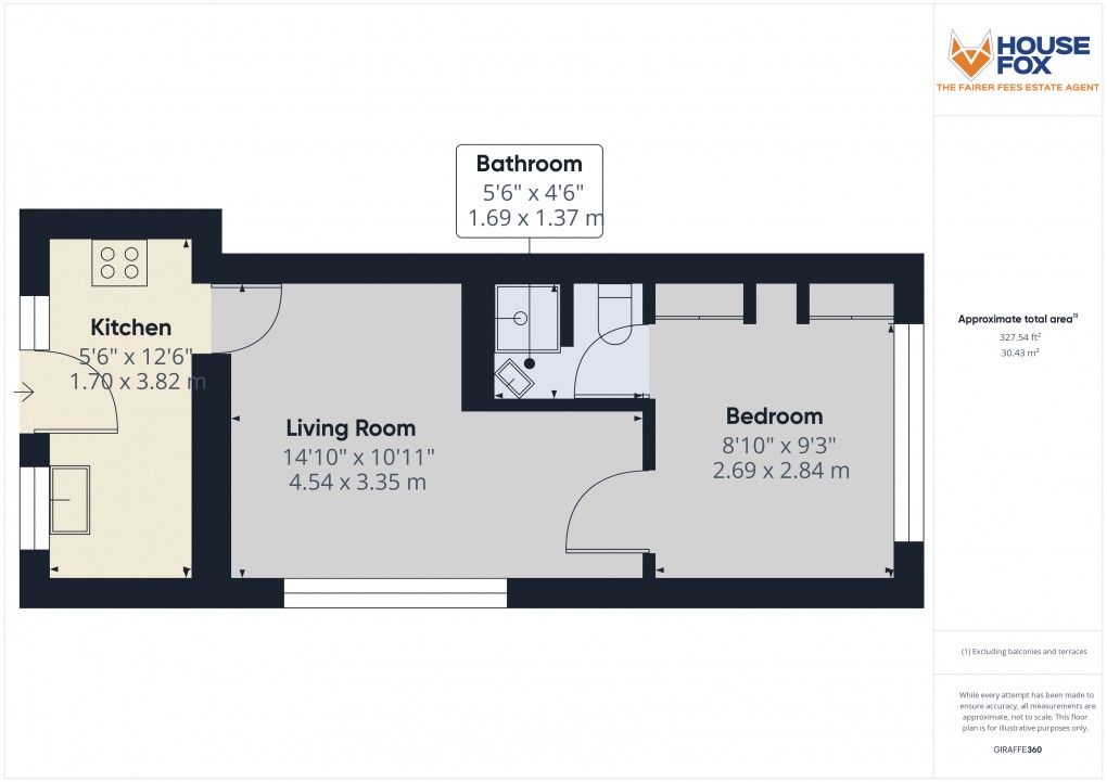 Floorplan for Worle, Weston-Super-Mare, Somerset