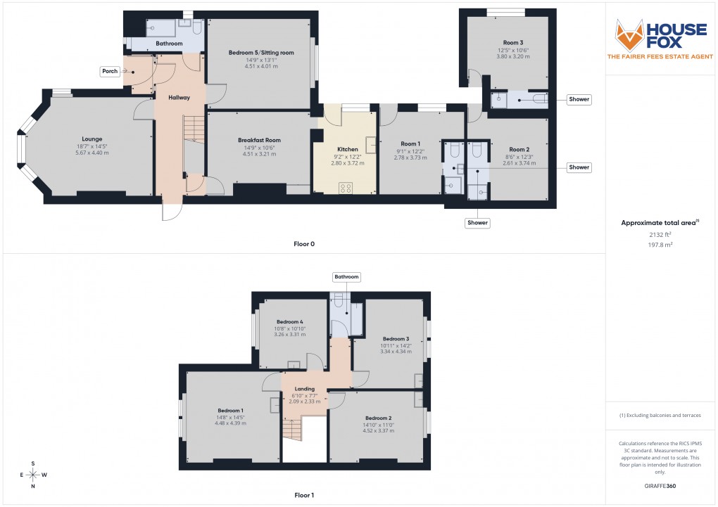 Floorplan for Hill Road, Weston-Super-Mare, Somerset