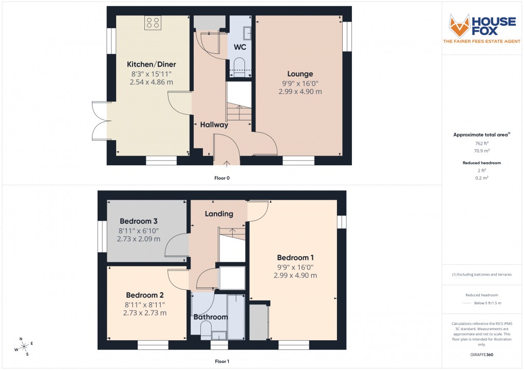 Floorplan for St Georges, Weston-Super-Mare, Somerset