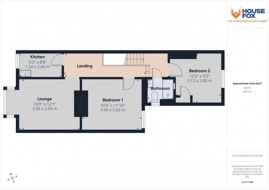 Floorplan for Whitting Road, Weston-Super-Mare, Somerset