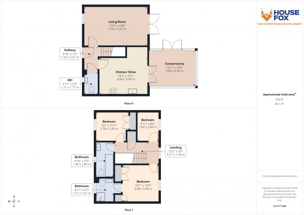 Floorplan for Weston Village, Weston-Super-Mare, Somerset