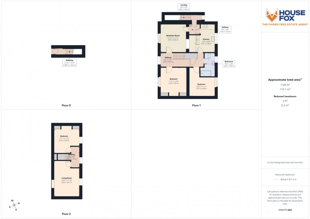 Floorplan for Uphill, Weston-Super-Mare, Somerset