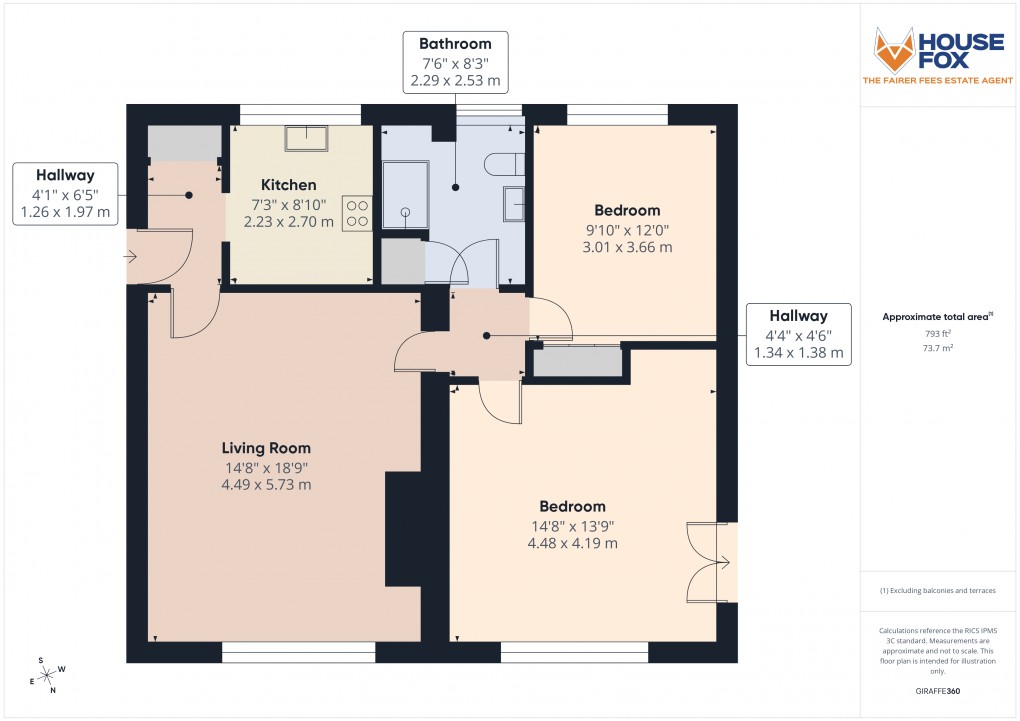 Floorplan for Clarence Road North, Weston-Super-Mare, Somerset