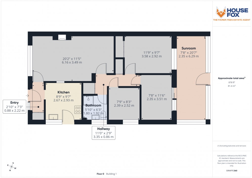 Floorplan for Fulmar Road, Worle, Weston-Super-Mare, Somerset