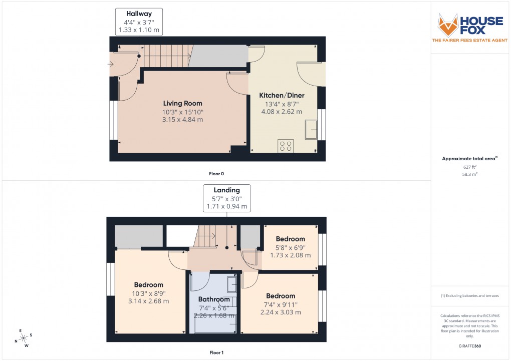 Floorplan for Locking Castle, Weston-Super-Mare, Somerset