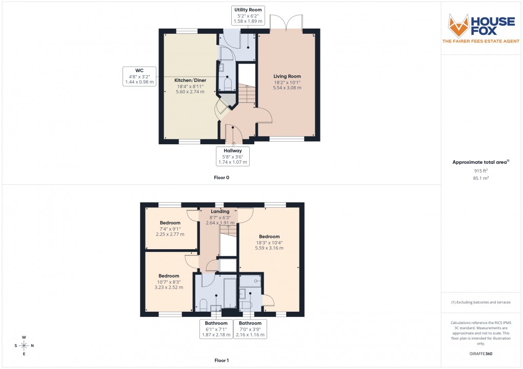 Floorplan for Haywood Village, Weston-Super-Mare, Somerset