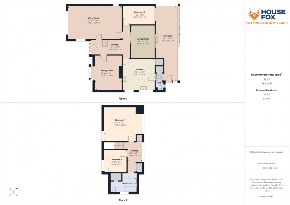 Floorplan for Burton Row, Brent Knoll, Somerset