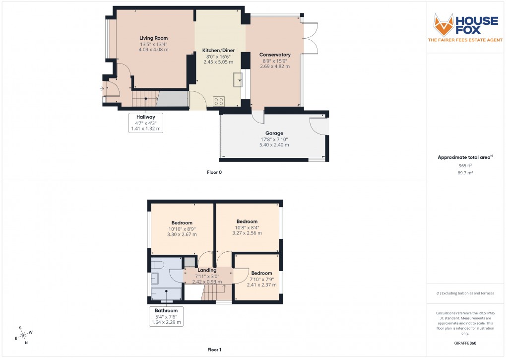 Floorplan for Worle, Weston-Super-Mare, Somerset