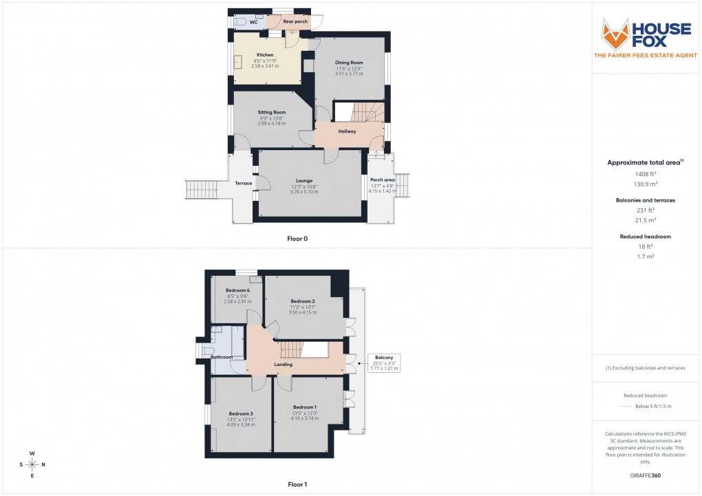 Floorplan for Worlebury Hill Road, Worlebury, Weston-Super-Mare, Somerset