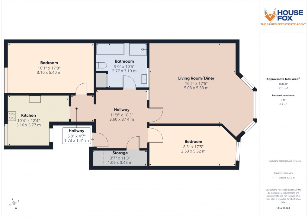 Floorplan for South Road, Weston-Super-Mare, Somerset