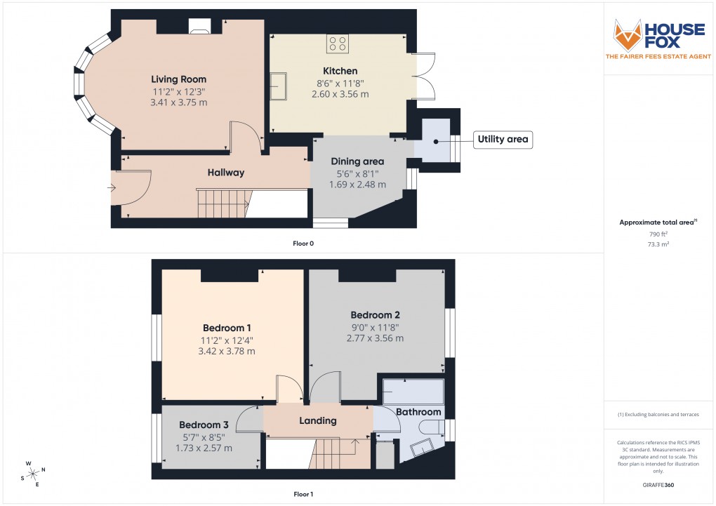 Floorplan for Dumfries Place, Weston-Super-Mare, Somerset