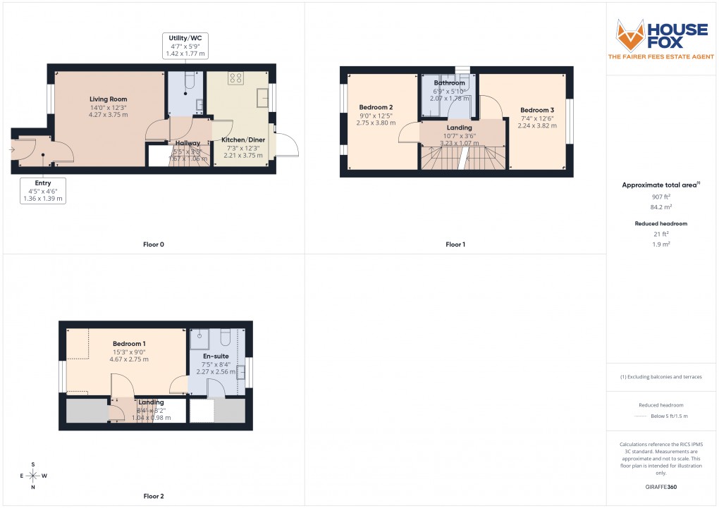 Floorplan for Aztec Walk, Weston-Super-Mare, Somerset