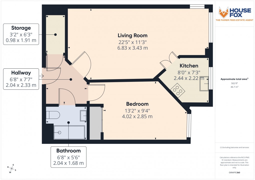 Floorplan for Worle, Weston-Super-Mare, Somerset