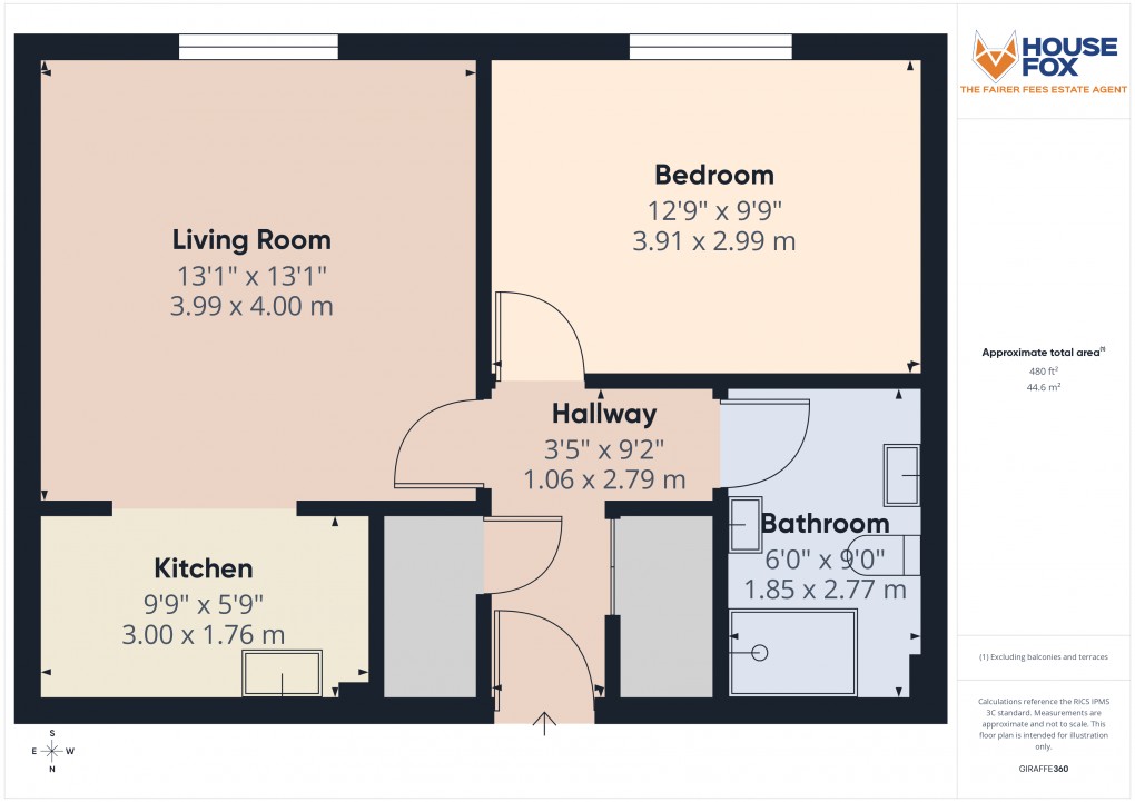 Floorplan for Carlton Street, Weston-Super-Mare, Somerset