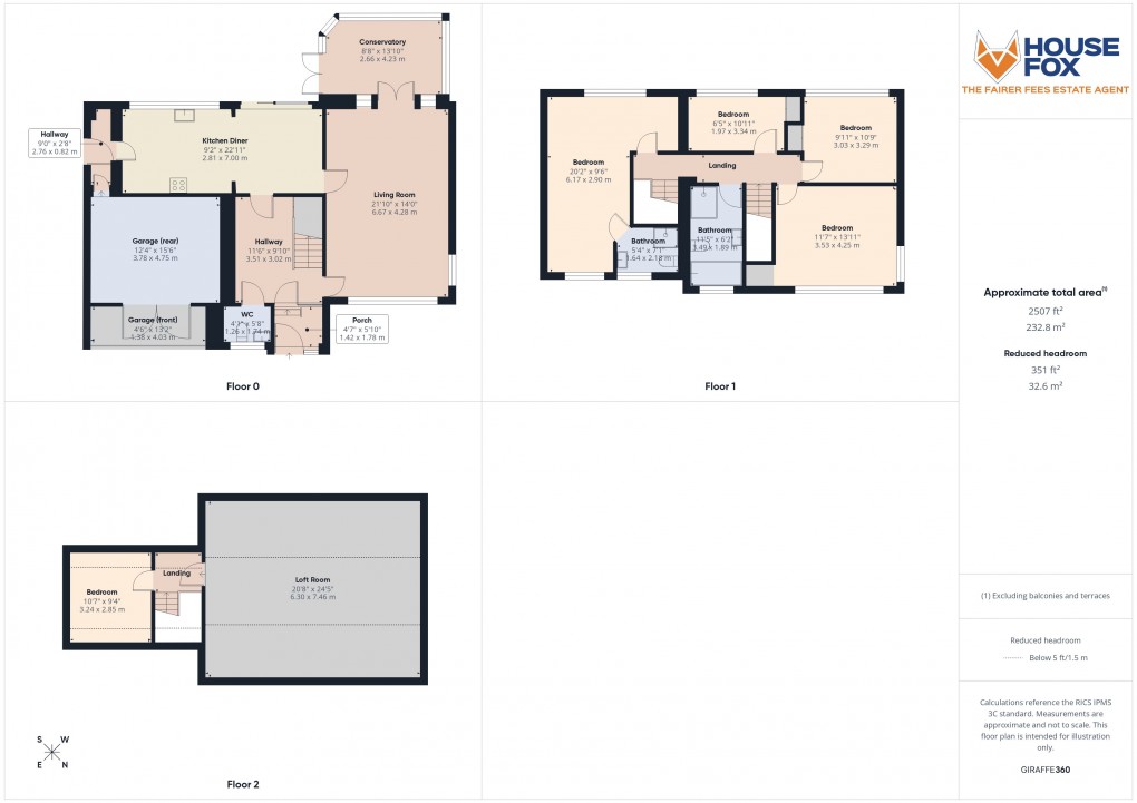Floorplan for Bleadon Hill, Weston-Super-Mare, Somerset
