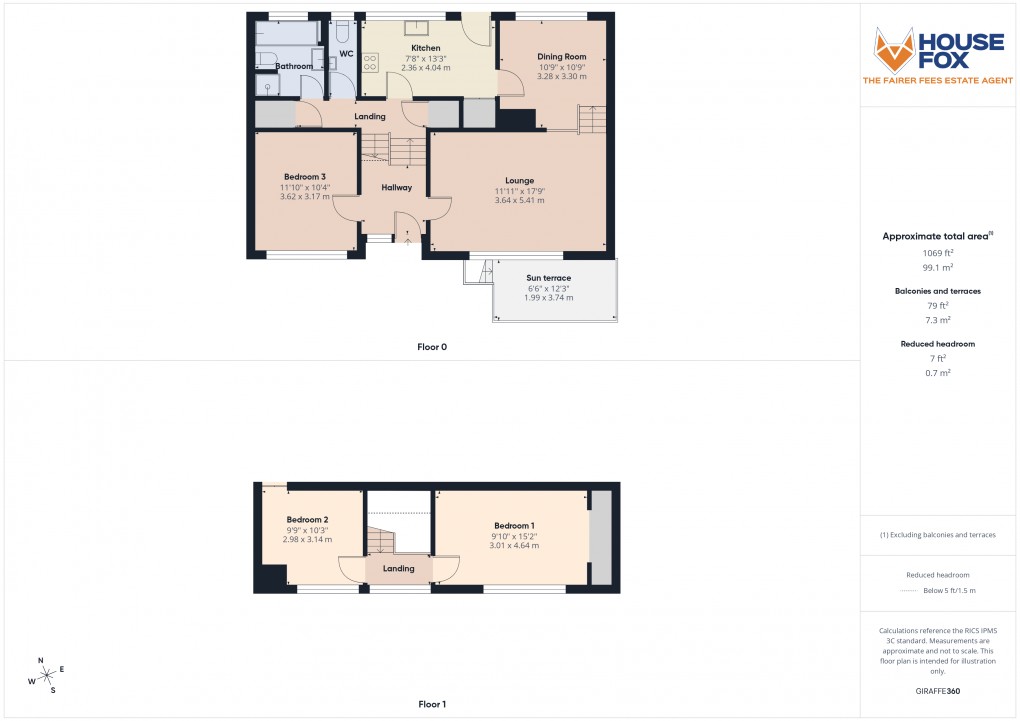 Floorplan for Hawthorn Gardens, Worle Hillside, Weston-Super-Mare, Somerset